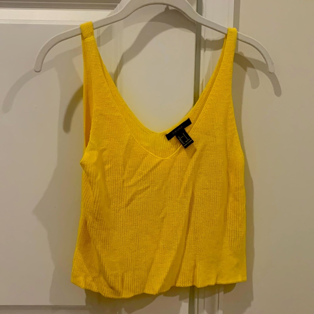 waffle knit gold crop top from forever 21. Perfect for a beach coverup too!